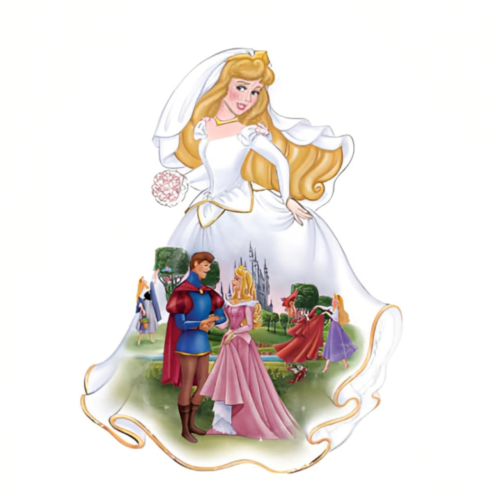 The Bradford Exchange Happily Ever After Sleeping Beauty Disney Dresses and Dreams® Bell Collection Issue #16 Heirloom Porcelain Scenes from Disney's Sleeping Beauty Hand Sculpted & Hand Glazed Figurine 9.25-inches - RCE Global Solutions