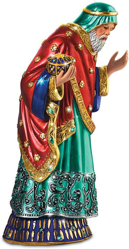 The Bradford Exchange King Melchoir From The Jeweled Nativity Figurine Collection Issue #4 Peter Carl Fabergé-Inspired Handcrafted Figurines - RCE Global Solutions