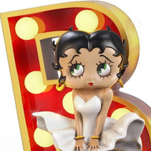 Load image into Gallery viewer, The Bradford Exchange Betty Boop Timeless Beauty Sculpture Collection Issue #1 Hollywood Starlet Illuminated Marquee Letter 5-Inches
