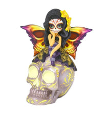 Load image into Gallery viewer, The Hamilton Collection Jasmine Becket-Griffith Spirit of The Inspiring Hope Glow in The Dark Sugar Skull Decor 6&quot;-Inches
