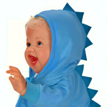 Load image into Gallery viewer, The Ashton-Drake Galleries Sweet Snugglesaurus Baby Collectible Doll Realistic Reborn with RealTouch® Vinyl Giggles and Roars Hand-Rooted Hair Weighted Body and Dinosaur Outfit by Ping Lau 17-inches
