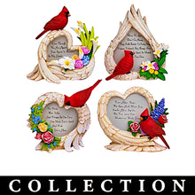 Load image into Gallery viewer, The Hamilton Collection On Angels Wings Figurine Issue #1 Even Though We Are Apart Your Spirit Is In My Heart Cardinal Figurine with Heart-Shaped Angel Wings Handcrafted Bereavement Keepsake by Blake Jensen 5-inches - RCE Global Solutions
