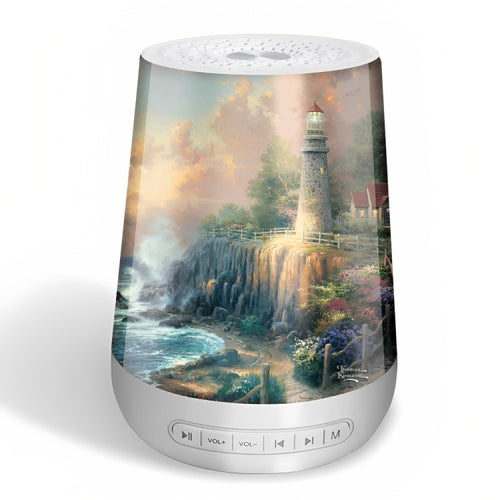 Thomas Kinkade Lighthouse Art Sleep Sound Machine with Night Light 6-inches from Bradford Exchange - RCE Global Solutions