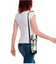 Load image into Gallery viewer, The Bradford Exchange Elvis Bottle With Carrier The King of Rock N Roll Water Bottle Carrier with Back Zip Around Pocket Includes a FREE Stainless Steel Water Bottle 8-inches - RCE Global Solutions

