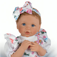Load image into Gallery viewer, The Ashton-Drake Galleries Secret Garden Baby Doll Lifelike Doll with RealTouch® Vinyl, Hand-Rooted Hair &amp; Custom Floral Outfit Poseable &amp; Weighted for Realistic Cuddles by Linda Murray 19-Inches - RCE Global Solutions
