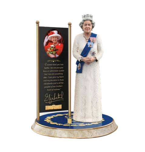 The Bradford Exchange Queen Elizabeth II: The Longest Reigning Monarch Sculpture - Diamond Jubilee Tribute, 10.2-Inches - RCE Global Solutions