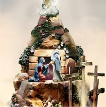 Load image into Gallery viewer, The Bradford Exchange Thomas Kinkade Faith Mountain The Story Of Christ Illuminated 3D Masterpiece Tabletop Sculpture Celebrates The Story of Easter In 13 Scenes And 45 Sculpted Figures 15&quot;-Inches - RCE Global Solutions
