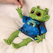 Load image into Gallery viewer, The Ashton-Drake Galleries Just Arrived Alien Baby Doll with TrueTouch Silicone, Glow-in-Dark Outfit, Weighted Body - RCE Global Solutions
