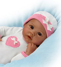 Load image into Gallery viewer, The Ashton - Drake Galleries Jayla Lifelike So Truly Real® Interactive African American Black Baby Girl Doll that Breathes and Has Heartbeat with Soft RealTouch® Vinyl Skin by Doll Artist Linda Murray 19&quot;-Inches - RCE Global Solutions

