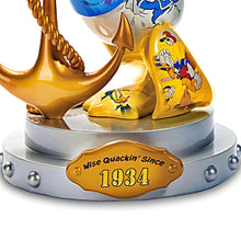 Load image into Gallery viewer, The Bradford Exchange The Disney Donald Duck 90th Anniversary Masterpiece Sculpture Handcrafted Collectible Featuring Iconic Scenes Hand-Painted Details and Commemorative Plaque 12-inches
