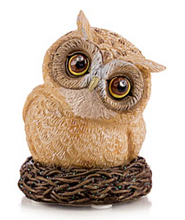 Load image into Gallery viewer, Blake Jensen Owl Family Nesting Trio Figurine Set with Swarovski Crystals by The Hamilton Collection - RCE Global Solutions
