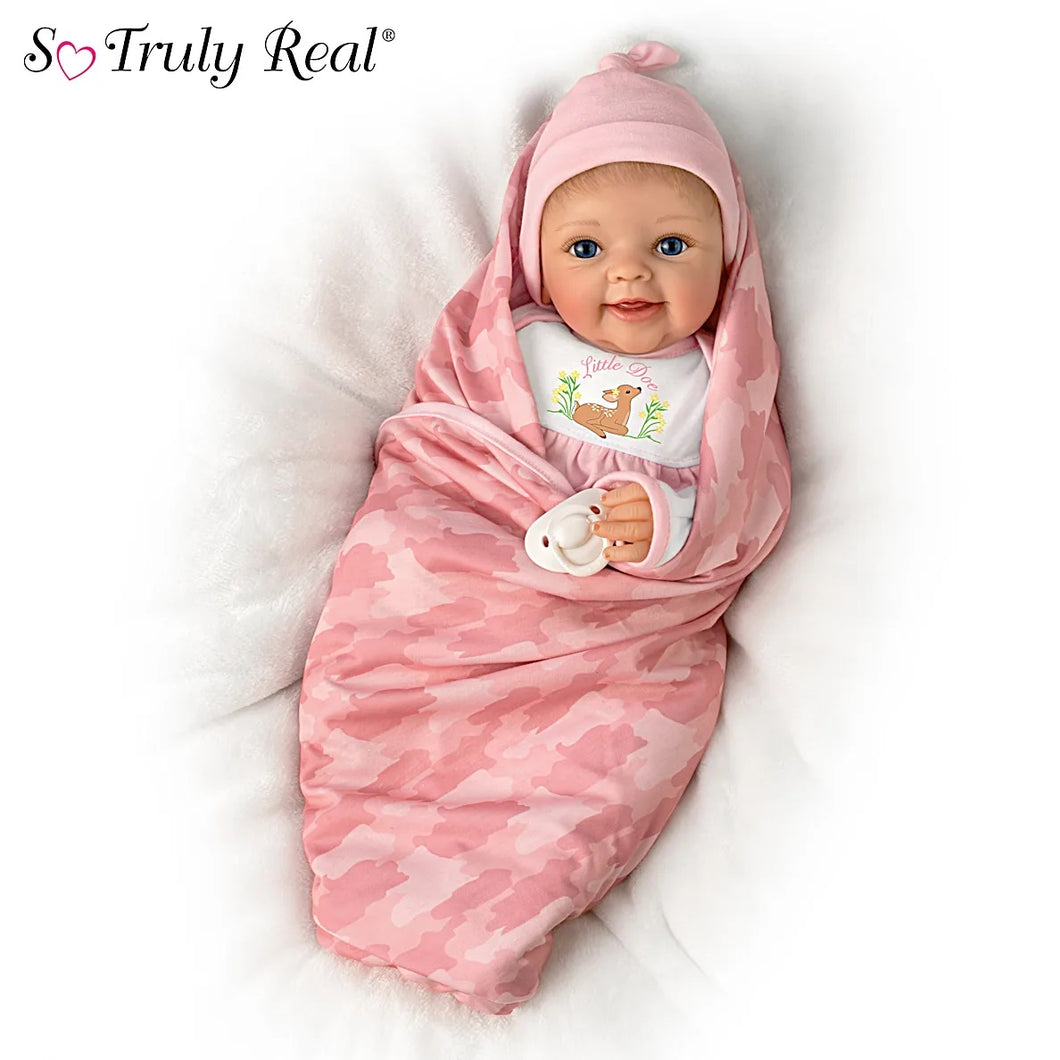 The Ashton - Drake Galleries Little Doe Deer-Themed Lifelike Baby Doll by Sherry Rawn - RCE Global Solutions