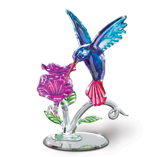 The Bradford Exchange Jewel Of The Garden Treasures of Sparkling Elegance Collection Issue #3 Crystal Hummingbird Figurine 6-inches - RCE Global Solutions