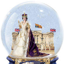 Load image into Gallery viewer, The Bradford Exchange &quot;Queen Elizabeth II Coronation&quot; Musical Glitter Globe Plays &quot;God Save the Queen&quot; 6-inches - RCE Global Solutions

