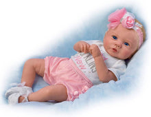 Load image into Gallery viewer, The Ashton - Drake Galleries Kaylie&#39;s Brand Sparkling New So Truly Real® Baby Girl Doll Weighted Fully Poseable with Soft RealTouch® Vinyl Skin by Master Doll Artist Violet Parker 16.5&quot;-inches - RCE Global Solutions
