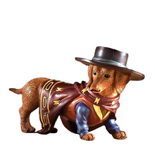 Load image into Gallery viewer, The Hamilton Collection A Paw-Fect Hero Spurs N Fur Cowboy Dachshund Figurine Collection Issue #3 Hand Crafted and Hand Painted with Charming Details 4-inches - RCE Global Solutions
