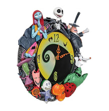 Load image into Gallery viewer, The Bradford Exchange Disney Tim Burton&#39;s The Nightmare Before Christmas Wall Clock Handcrafted Timepiece with Eight Lovable Characters - A Must-Have for Halloween &amp; Disney Collectors 11-Inches - RCE Global Solutions
