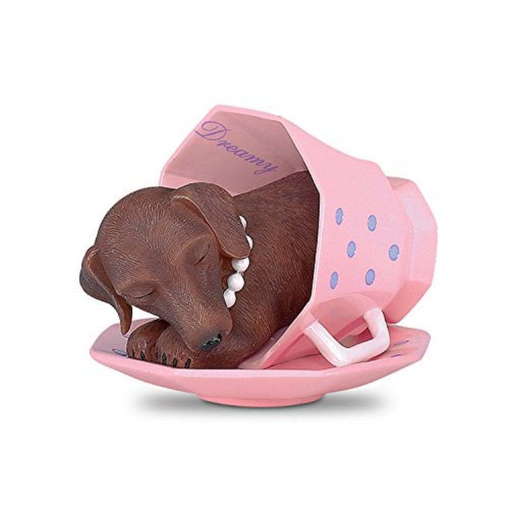 The Hamilton Collection Just My Cup of Tea Dachshund Dog Teacup Figurine - RCE Global Solutions