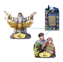 Load image into Gallery viewer, The Bradford Exchange HARRY POTTER Perpetual Calendar Collection Issue #3: May / Jun Hand-painted &amp; Handcrafted 3.5-Inch Sculpture Officially Licensed with Custom 13.5-Inch HOGWARTS™ Castle Display
