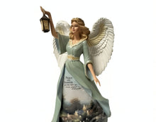 Load image into Gallery viewer, The Hamilton Collection Thomas Kinkade Angels of Lamplight Lane Figurine Collection Issue #2 Guiding Lights with LED Lights &amp; Canvas Gown 7-inches
