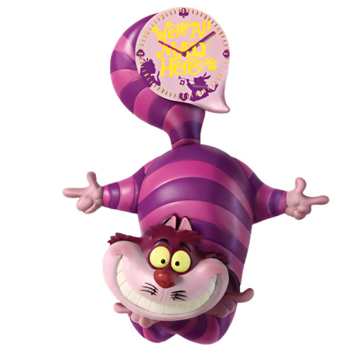 Disney Alice in Wonderland Cheshire Cat Motion Cuckoo Clock from The Bradford Exchange 14-inches