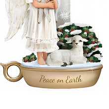 Load image into Gallery viewer, The Bradford Exchange Peace on Earth Issue #1 from Warm Winter Welcome Candle Collection Angel Sculptures with Flameless Candles by Dona Gelsinger 9-inches - RCE Global Solutions
