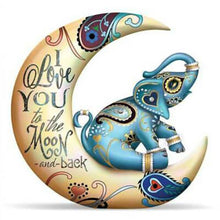 Load image into Gallery viewer, The Hamilton Collection I Love You To The Moon And Back Elephant Figurine by Blake Jensen 4.5-inches
