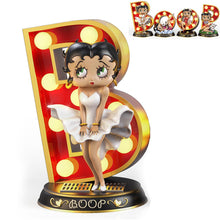 Load image into Gallery viewer, The Bradford Exchange Betty Boop Timeless Beauty Sculpture Collection Issue #1 Hollywood Starlet Illuminated Marquee Letter 5-Inches
