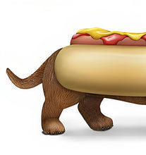 Load image into Gallery viewer, The Hamilton Collection One Hot Dog Bone Appetit Dachshund Collection Paw-fect Treat Handcrafted &amp; Hand Painted Figurine by Blake Jensen 6-inches - RCE Global Solutions
