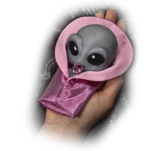 The Ashton-Drake Galleries Out-of-This-World Alien Baby Doll Collection Issue #1: Zoe Alien Silicone Miniature Baby Doll with Removable Pacifier & Cosmic Swaddling Blanket 4-Inches - RCE Global Solutions