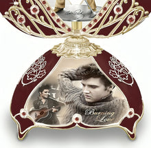 Load image into Gallery viewer, The Bradford Exchange Elvis™ in Concert Musical Egg: A Tribute to the King&#39;s Legendary Performances by Peter Carl Fabergé 6.5-Inches - RCE Global Solutions
