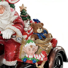 Load image into Gallery viewer, The Bradford Exchange Santa Claus is Coming to Town Santas Little Elf Helper Motorcycle with Presents Statue Victorian Christmas Decoration Handcrafted Holiday Figurine 7.5-inches - RCE Global Solutions
