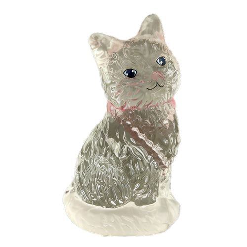 The Bradford Exchange 'The Sophisticats' Gleaming Splendor of Sparkling Genuine Crystal Cat Figurine Collection Issue #6 Sparkle Limited-Edition Collectible with Expressive Poses, Delicate Hints of Color, and Timeless Elegance 4.5-Inches - RCE Global Solutions