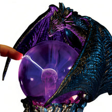 Load image into Gallery viewer, The Bradford Exchange Eternal Guardian Protectors of the Realm Intricately Detailed Dragon Sculpture Issue #1 Features Light Up Plasma Ball Globe Responds to Touch and Sparkling Faux Crystals 7-Inches - RCE Global Solutions
