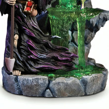 Load image into Gallery viewer, The Bradford Exchange Tales of Terror Sculpture Collection River of Souls Grim Reaper Figurine with Handcrafted Horror Details Ghoulish Green Light and Crystalline Soul Stream 9-inches - RCE Global Solutions
