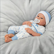 Load image into Gallery viewer, The Ashton-Drake Galleries New to The Crew Baby Doll, 17.5 Inch Collector&#39;s Edition, Silicone with Cloth Body, Michelle Fagen Design (Blue) - RCE Global Solutions
