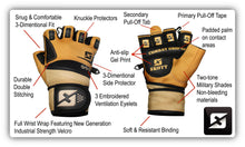 Load image into Gallery viewer, Skott Desert Warrior Weightlifting Gloves Military-Inspired with Wrist Wrap Support Anti-Slip Gel Grip Flexible Finger Protection Durable Training Best Body Building Fitness and Exercise Accessories Unisex
