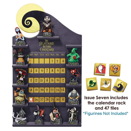 The Bradford Exchange Disney Nightmare Before Christmas Perpetual Calendar Rack and Tiles Issue #7
