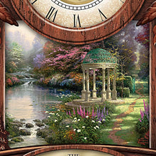 Load image into Gallery viewer, The Bradford Exchange Thomas Kinkade Timeless Moments Personalized Cuckoo Clock with Family Name Engraving and Seasonal Artwork 9-Inches
