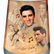 Load image into Gallery viewer, The Bradford Exchange Simply Dreamy Elvis™ Sleep Sound Machine Handcrafted with Elvis Presley Portraits and Signature 24 Relaxing Sounds Including White Noise Adjustable Nightlight with 6 Colors and Timer Settings 6&quot; H x 5&quot; D&quot; - RCE Global Solutions
