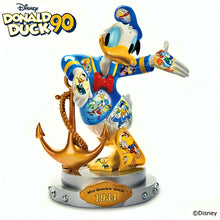 Load image into Gallery viewer, The Bradford Exchange The Disney Donald Duck 90th Anniversary Masterpiece Sculpture Handcrafted Collectible Featuring Iconic Scenes Hand-Painted Details and Commemorative Plaque 12-inches
