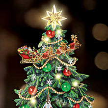 Load image into Gallery viewer, The Bradford Exchange Thomas Kinkade Studios “A Classic Christmas Tree” Tabletop Christmas Tree with Lights, Music &amp; Motion Hand-Painted Holiday Village Christmas Décor 12.5-inches

