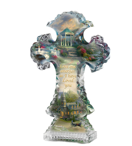 The Bradford Exchange Salvation Inspirations of Hope Cross Collection Issue #9 Religious Cross Sculpture by Thomas Kinkade 6.5-inches - RCE Global Solutions