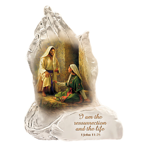 The Bradford Exchange Resurrection And The Life Issue #7 Praying Hands Religious Art Collectible Figurine with Art by Greg Olsen 6-inches - RCE Global Solutions