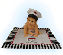 Load image into Gallery viewer, The Ashton-Drake Galleries Keep Calm, Sail On Cute Hats Off To You Collection Baby Doll Crafted by Master Sculptor Sherry Rawn 5 1/2- inches - RCE Global Solutions
