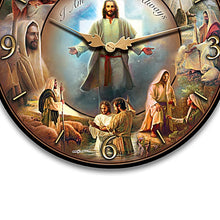 Load image into Gallery viewer, The Bradford Exchange Greg Olsen &quot;Life Of Christ&quot; Wooden Wall Clock 14-inches - RCE Global Solutions
