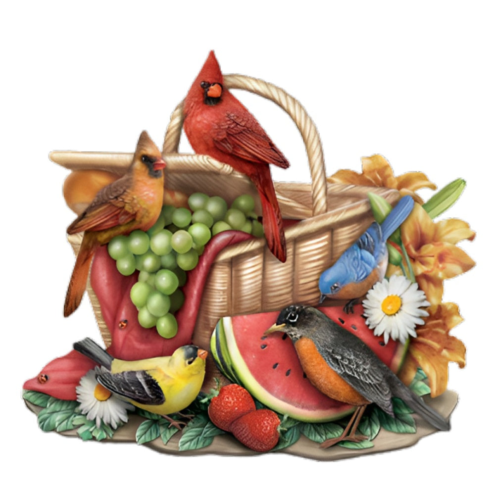 The Bradford Exchange Summers Sweet Song Natures Songbird Touch Activated Sculpture Collection Issue #2 A Symphony of Joyful Backyard Choristers  Hand Sculpted & Hand Painted 8-inches - RCE Global Solutions