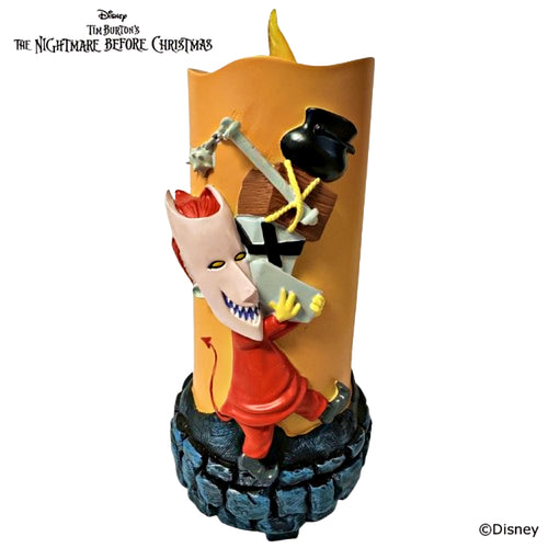 The Bradford Exchange Disney The Nightmare Before Christmas Candle Collection Issue #4 "Lock" LED Flameless Candle with Sculpted Details 7-inches