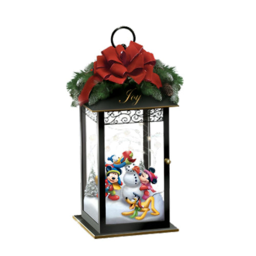 The Bradford Exchange Disney Magic of the Season Table Centerpiece Collection Issue #1 Joy with LED Lights Christmas Decorations 9-Inches - RCE Global Solutions