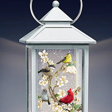 Load image into Gallery viewer, The Bradford Exchange A Joyful Gathering Glitter Globe Songbird Lantern with Lights and Ever-Swirling Glitter 11-inches - RCE Global Solutions
